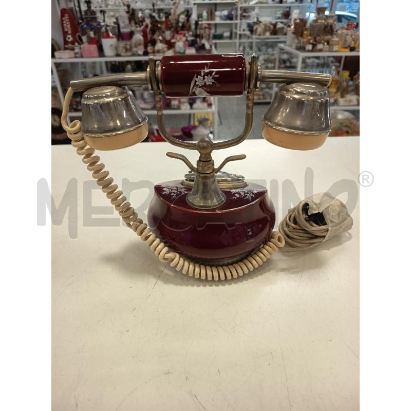 TELEFONO A DISCO ROSSO FIORI | Mercatino dell'Usato Roma rebibbia 2