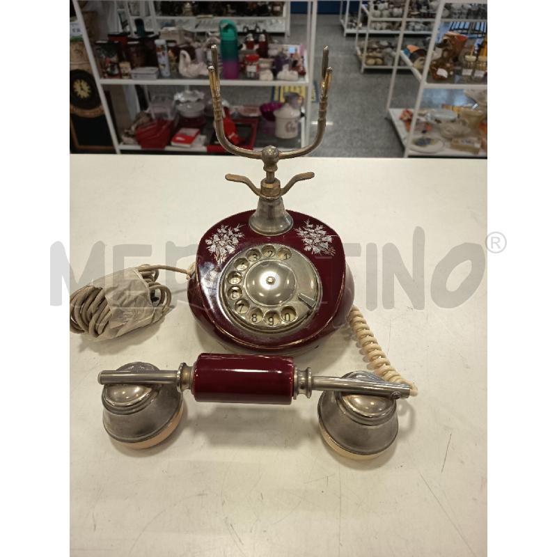 TELEFONO A DISCO ROSSO FIORI | Mercatino dell'Usato Roma rebibbia 4