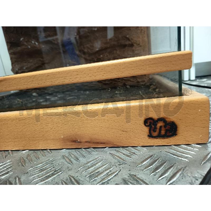 TERRARIO TARTARUGHE LEGNO CHIARO + ACCESSORI PER RETTILI | Mercatino dell'Usato Roma rebibbia 2