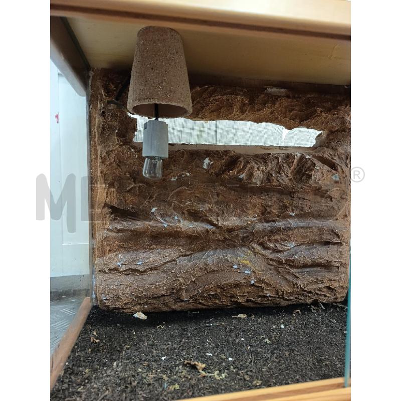 TERRARIO TARTARUGHE LEGNO CHIARO + ACCESSORI PER RETTILI | Mercatino dell'Usato Roma rebibbia 3