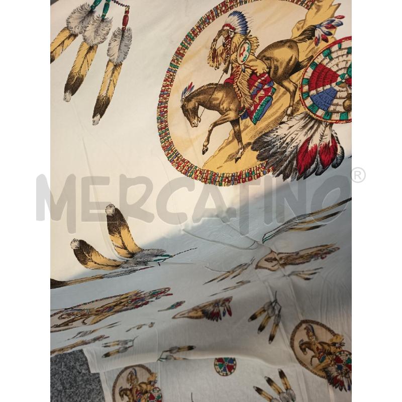 TESSUTO +4M DISEGNI INDIANI VINT DA RIV | Mercatino dell'Usato Roma rebibbia 4