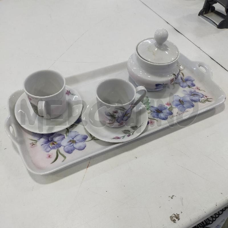 TETE A TETE CERAM DIP A MANO FIORI BLU | Mercatino dell'Usato Roma rebibbia 1