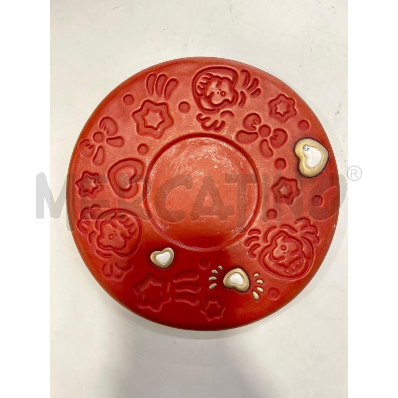 THUN PIATTINO CERAMICA ROSSO | Mercatino dell'Usato Roma rebibbia 1
