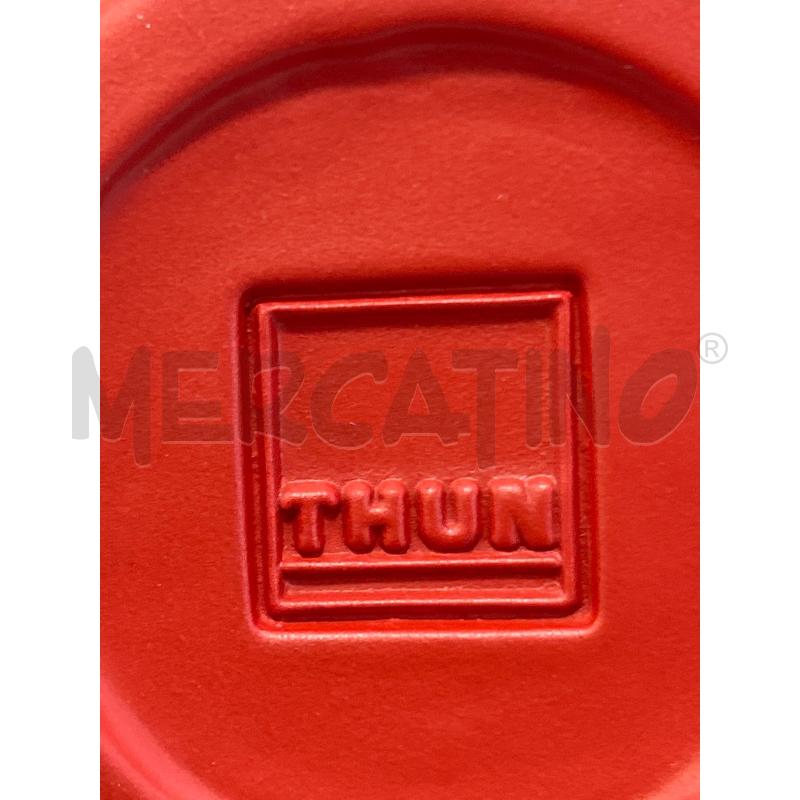 THUN PIATTINO CERAMICA ROSSO | Mercatino dell'Usato Roma rebibbia 2