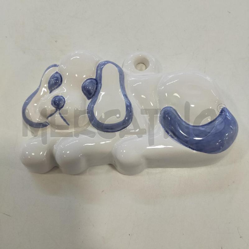 THUN PLACCA BIANCA BLU CANE | Mercatino dell'Usato Roma rebibbia 1