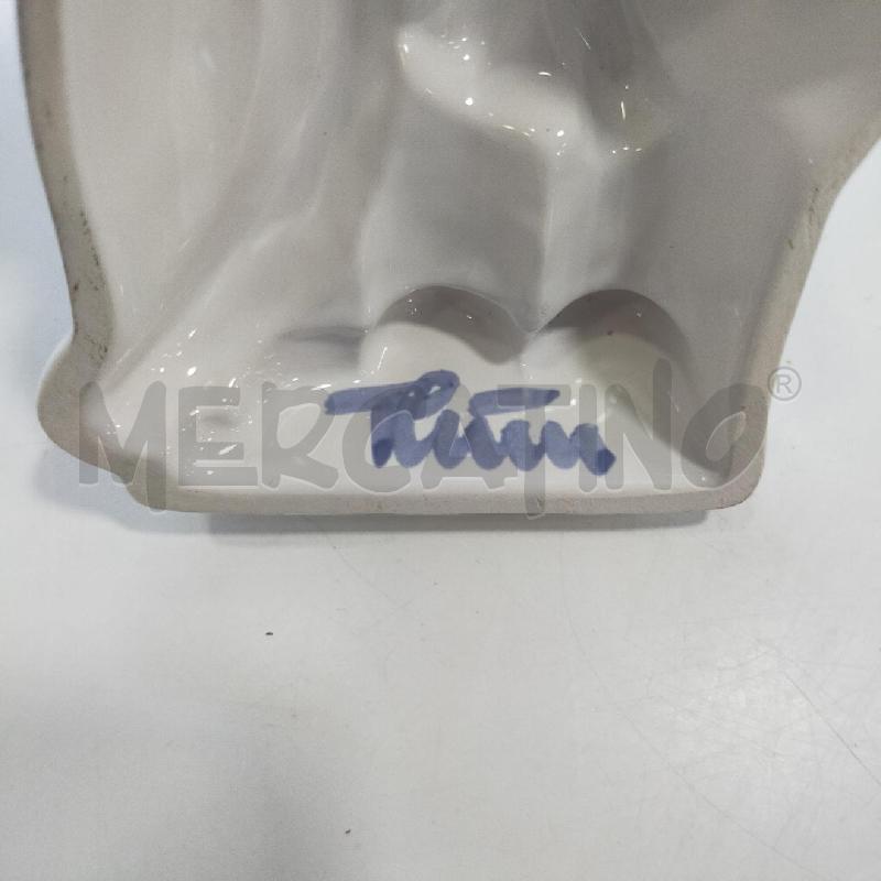 THUN PLACCA BIANCA BLU GATTO | Mercatino dell'Usato Roma rebibbia 3