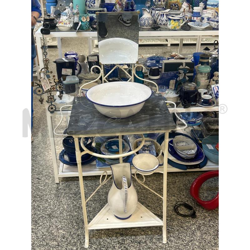 TOLETTA MET BIANCO PIANO MARMO CER BIANCA B BLU | Mercatino dell'Usato Roma rebibbia 1