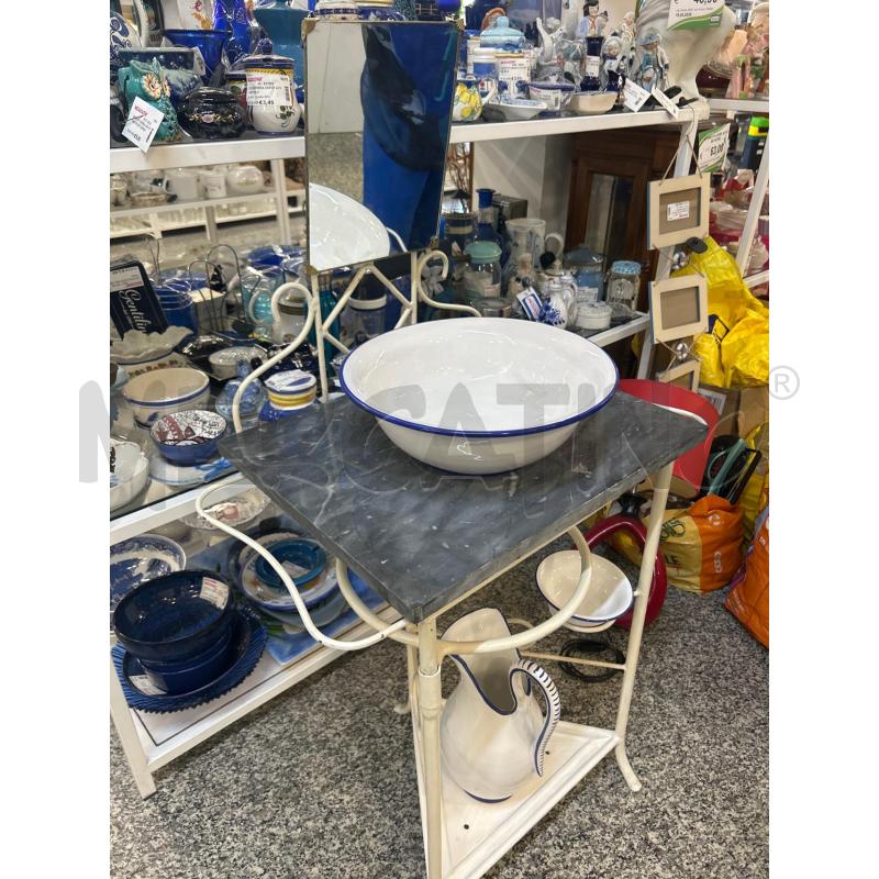 TOLETTA MET BIANCO PIANO MARMO CER BIANCA B BLU | Mercatino dell'Usato Roma rebibbia 2