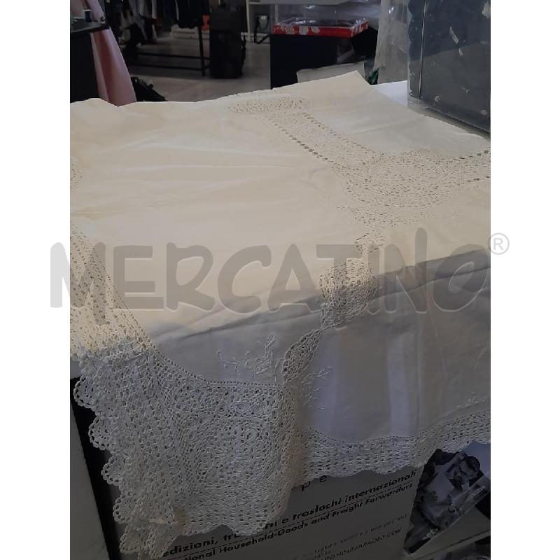 TOVAGLIA+9 TOVAGLIOLINI BIANCA RICAMATA  | Mercatino dell'Usato Roma rebibbia 3
