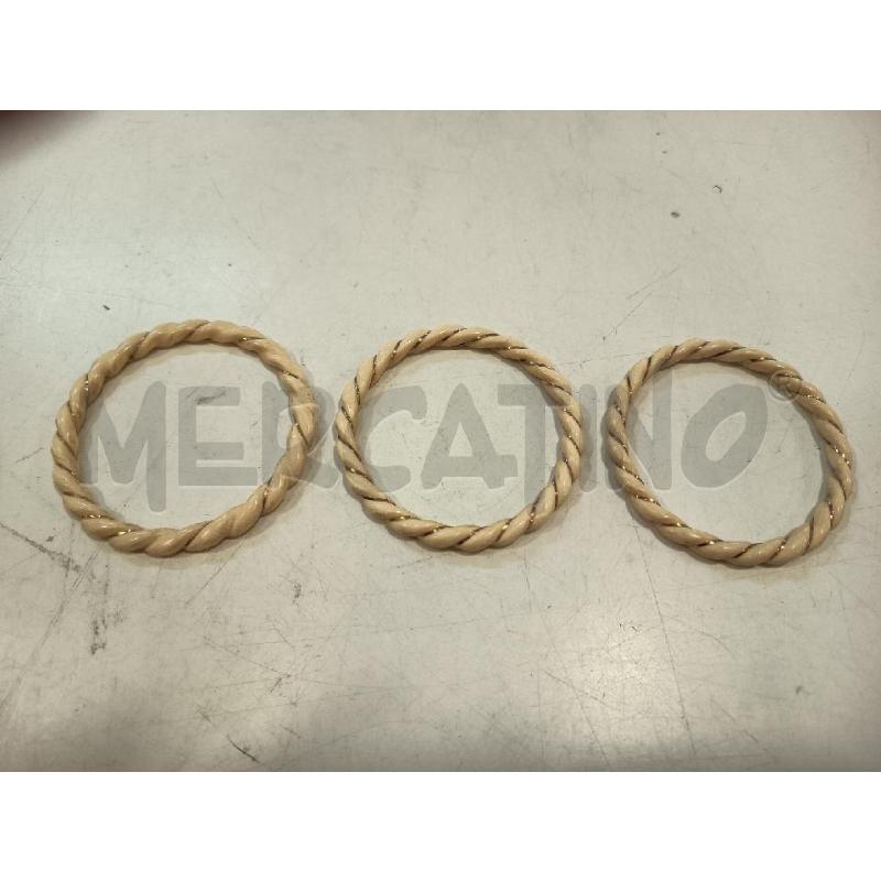 TRIS BRACCIALI RIGIDI CHIARI DEC DOR | Mercatino dell'Usato Roma rebibbia 1