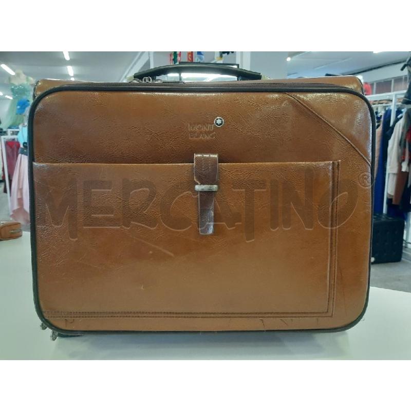 TROLLEY VINTAGE 90 MONT BLANC  MARRONE | Mercatino dell'Usato Roma rebibbia 1