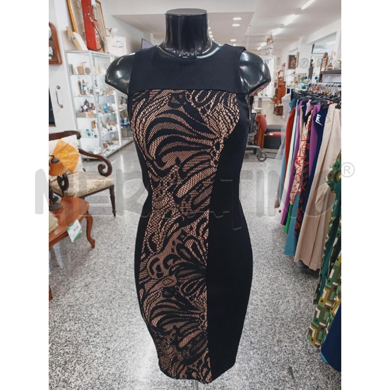 TUBINO DONNA BCBGMAXAZRIA NERO PIZZO S ROSA ANTICO | Mercatino dell'Usato Roma rebibbia 1