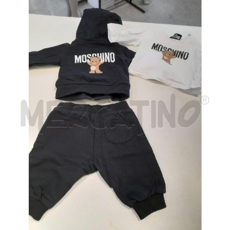 TUTINA BAMBINO 3 PZ MOSCHINO KIDS NERA BIANCA | Mercatino dell'Usato Roma rebibbia 4