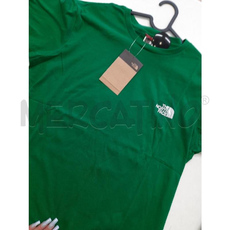 T SHIRT THE NORTH FACE VERDE CARTELLINO  | Mercatino dell'Usato Roma rebibbia 1