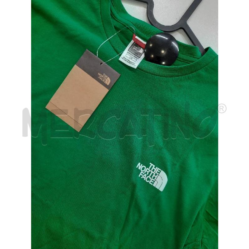 T SHIRT THE NORTH FACE VERDE CARTELLINO  | Mercatino dell'Usato Roma rebibbia 2