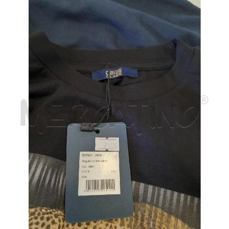 T SHIRT UOMO CAVALLI CLASS GHEPARDO NERO | Mercatino dell'Usato Roma rebibbia 4