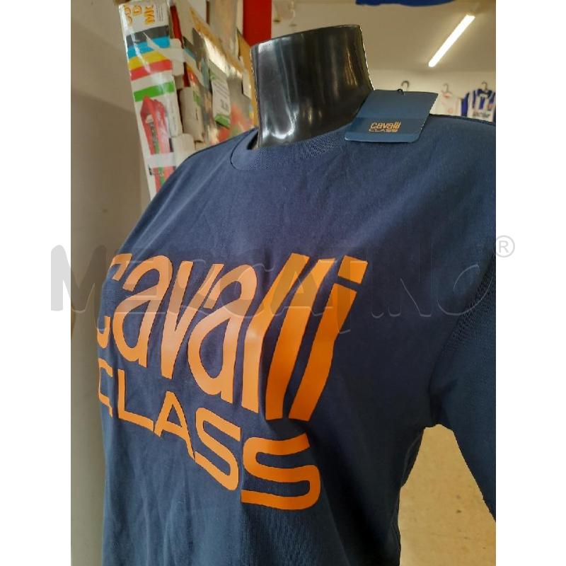 T SHIRT UOMO CAVALLI CLASS SCRITTA ARANCIO  | Mercatino dell'Usato Roma rebibbia 2