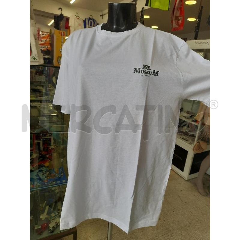 T SHIRT UOMO MUSEUM BIANCA SCRITTA VERDE GM | Mercatino dell'Usato Roma rebibbia 1