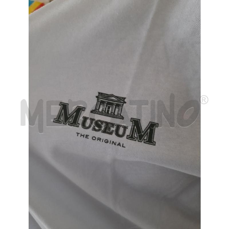 T SHIRT UOMO MUSEUM BIANCA SCRITTA VERDE GM | Mercatino dell'Usato Roma rebibbia 2