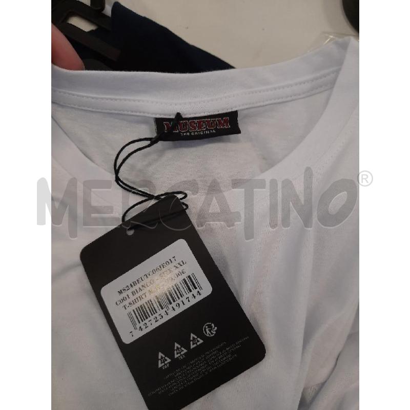 T SHIRT UOMO MUSEUM BIANCA SCRITTA VERDE GM | Mercatino dell'Usato Roma rebibbia 4