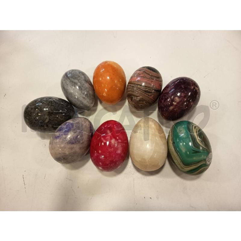 UOVA ALABASTRO 9 PZ COLORATI | Mercatino dell'Usato Roma rebibbia 1
