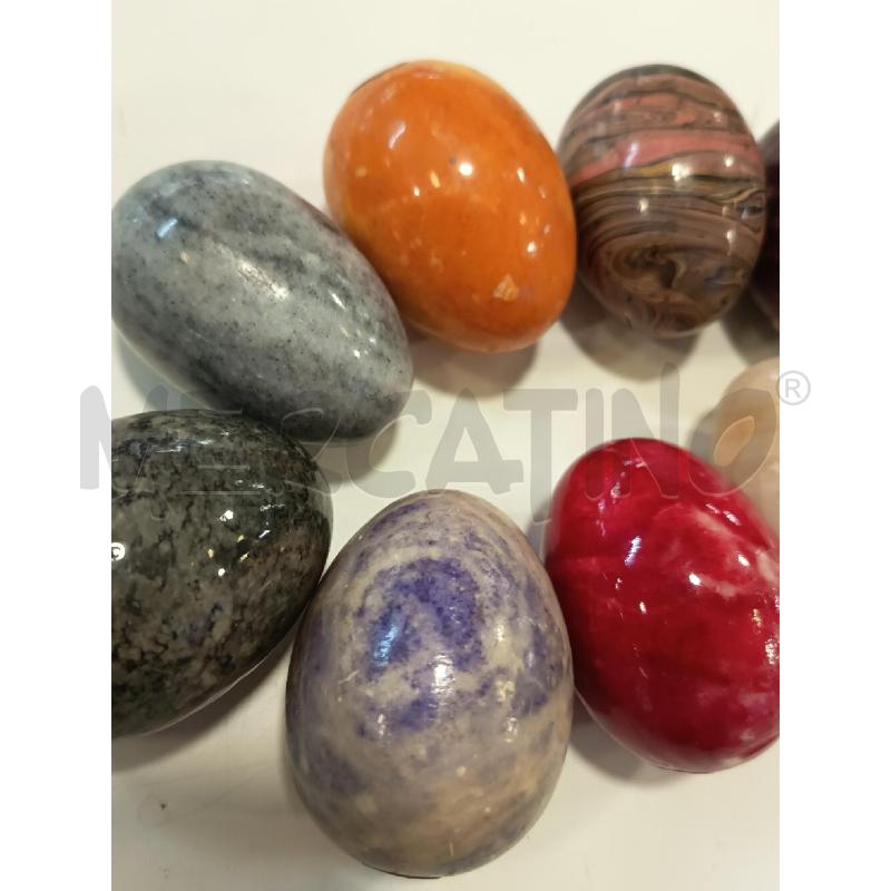 UOVA ALABASTRO 9 PZ COLORATI | Mercatino dell'Usato Roma rebibbia 3
