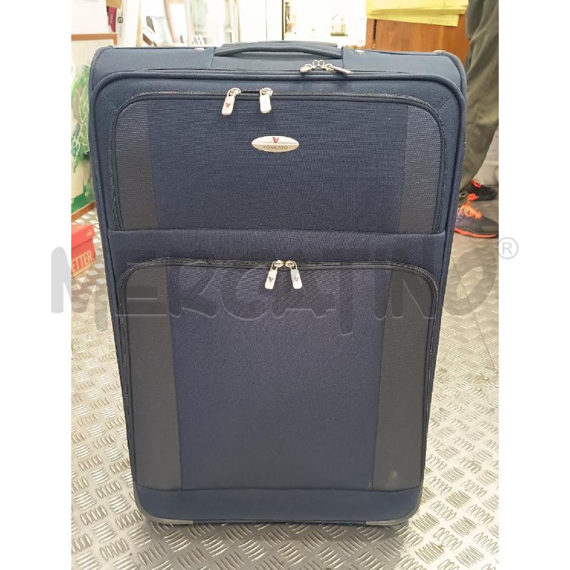 VALIGIA STOFFA RONCATO BLU | Mercatino dell'Usato Roma rebibbia 1