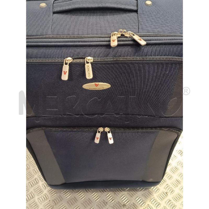 VALIGIA STOFFA RONCATO BLU | Mercatino dell'Usato Roma rebibbia 2