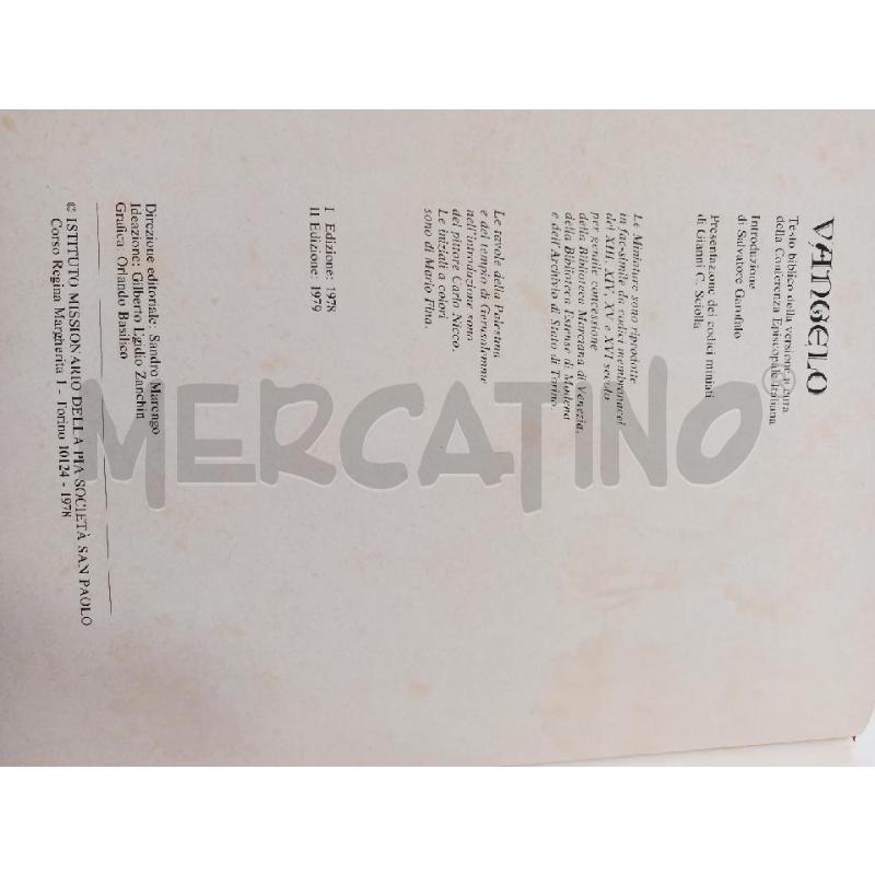 VANGELO D'ARTE DEI MINIATURISTI MEDIEVALI 1995 | Mercatino dell'Usato Roma rebibbia 4