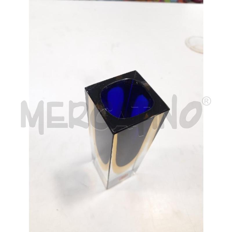 VASETTO MURANO BLU GIALLO | Mercatino dell'Usato Roma rebibbia 2