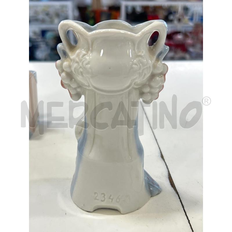 VASETTO RILIEVO BIANCO AZZ PAVONE 2M | Mercatino dell'Usato Roma rebibbia 2