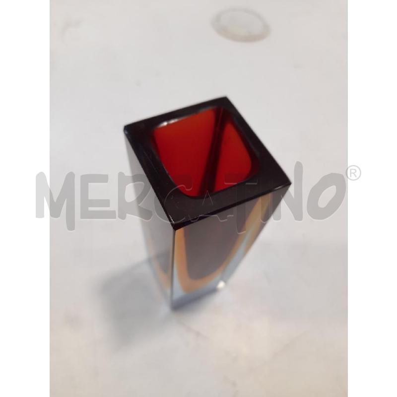 VASETTO VETRO MURANO GIALLO ROSSO | Mercatino dell'Usato Roma rebibbia 2
