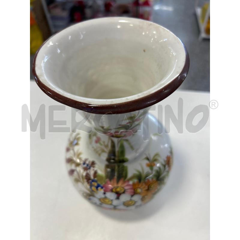 VASO BASSANO BIANCO FIORI B MARR | Mercatino dell'Usato Roma rebibbia 2
