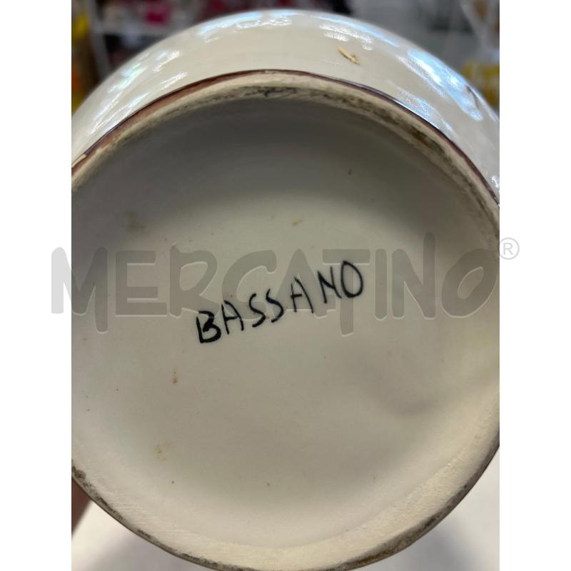 VASO BASSANO BIANCO FIORI B MARR | Mercatino dell'Usato Roma rebibbia 3