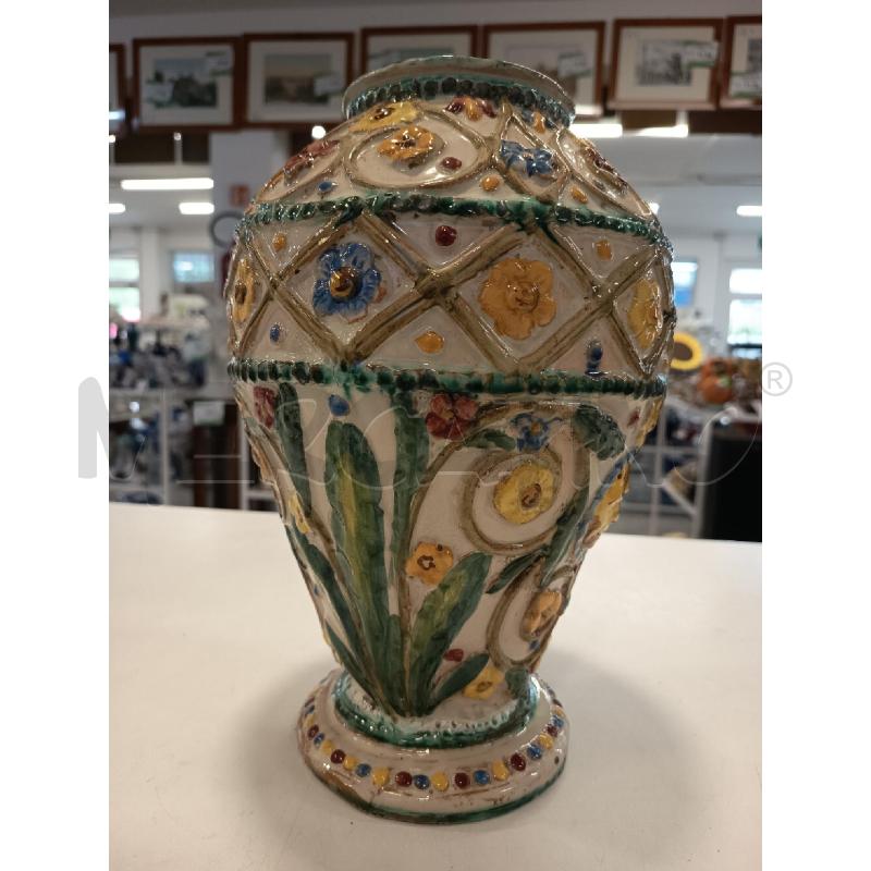 VASO CERAMICA ANNI 40 LAVORATA | Mercatino dell'Usato Roma rebibbia 2