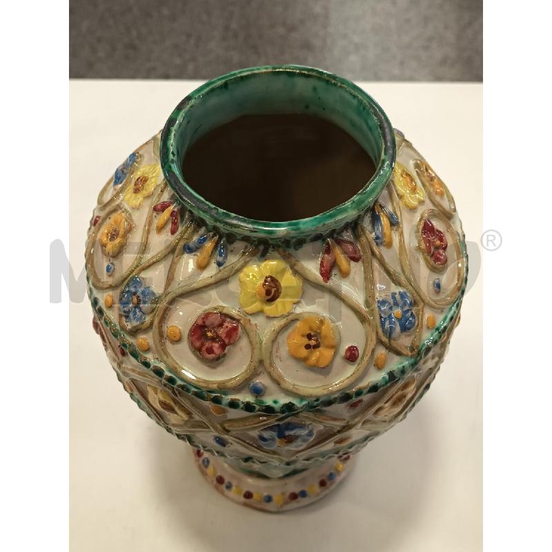 VASO CERAMICA ANNI 40 LAVORATA | Mercatino dell'Usato Roma rebibbia 4