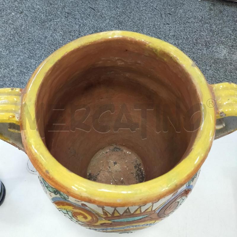 VASO CERAM DIS GIALLI 2M B GIALLO DA RIV | Mercatino dell'Usato Roma rebibbia 2