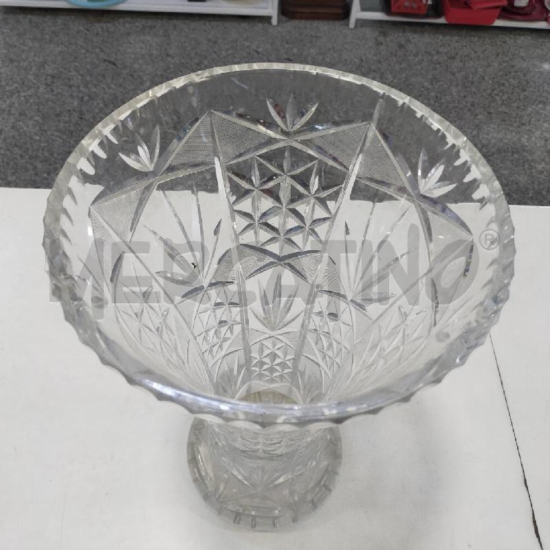 VASO CRISTALLO INCISO SVASATO | Mercatino dell'Usato Roma rebibbia 2