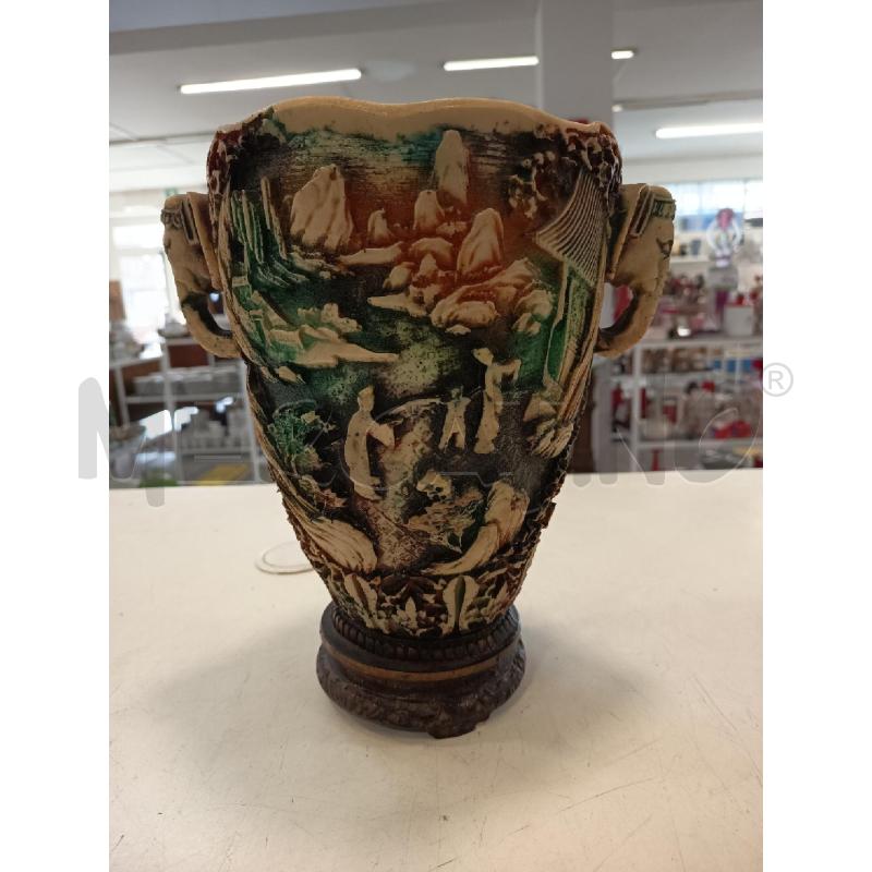 VASO DECORI RILIEVO ORIENTALE | Mercatino dell'Usato Roma rebibbia 1