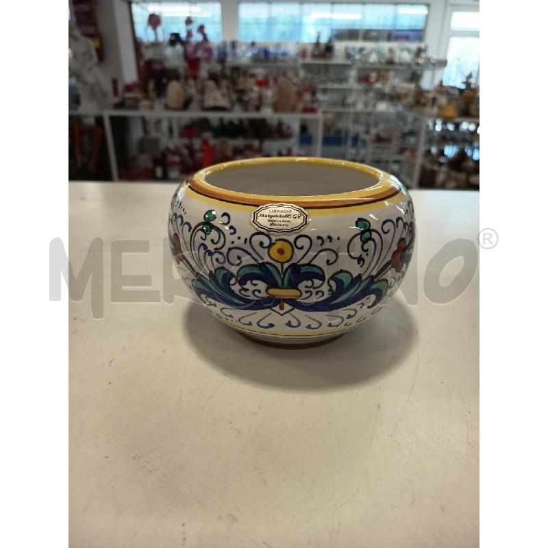 VASO DERUTA DISEGNI GIALLI BLU | Mercatino dell'Usato Roma rebibbia 1