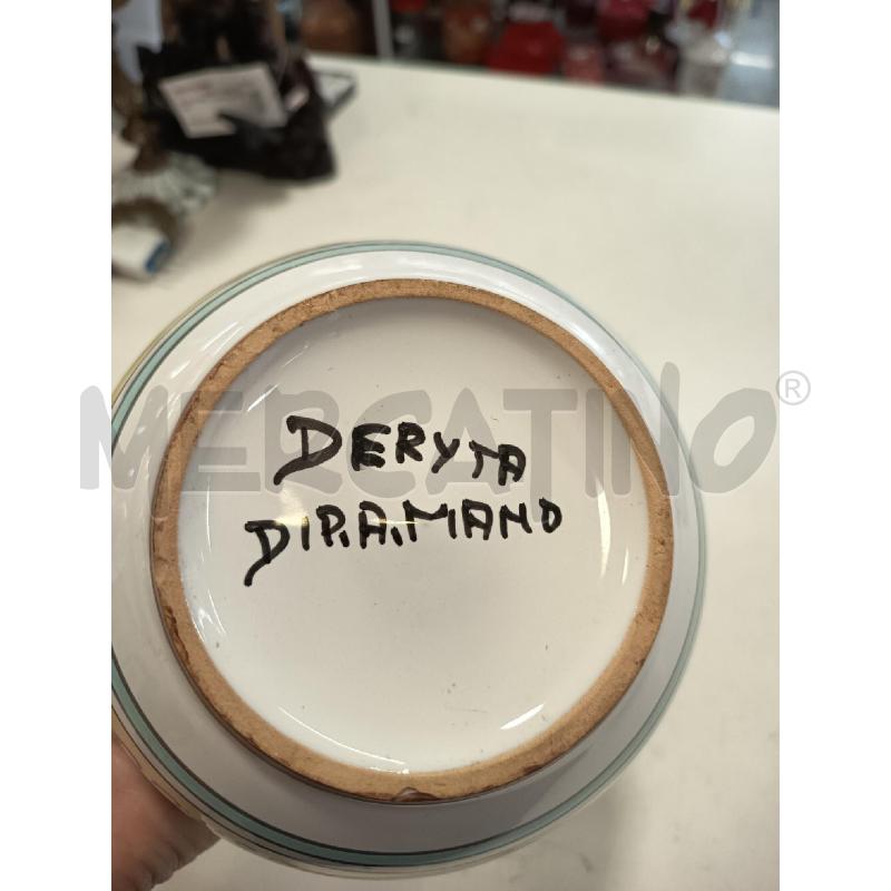 VASO DERUTA DISEGNI GIALLI BLU | Mercatino dell'Usato Roma rebibbia 3