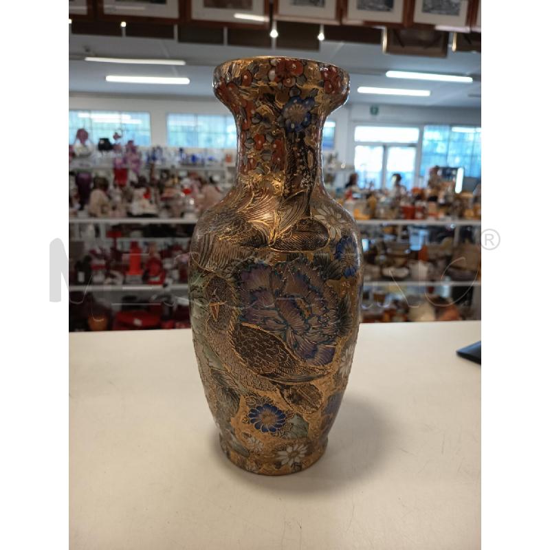 VASO ORIENTALE CERAM DORATA | Mercatino dell'Usato Roma rebibbia 1
