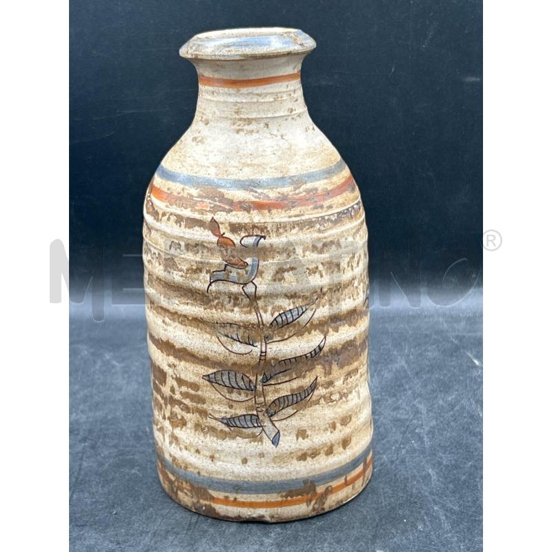 VASO TERRACOTTA VECCHIO ARTIGIANALE DIS AZZURRI | Mercatino dell'Usato Roma rebibbia 2