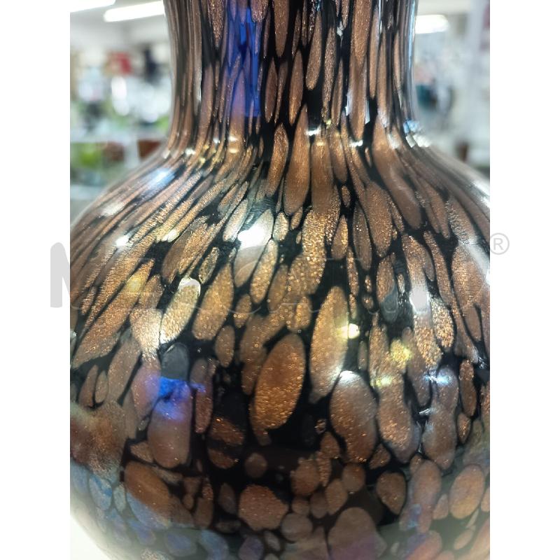 VASO VETRO MARRONE NERO | Mercatino dell'Usato Roma rebibbia 2