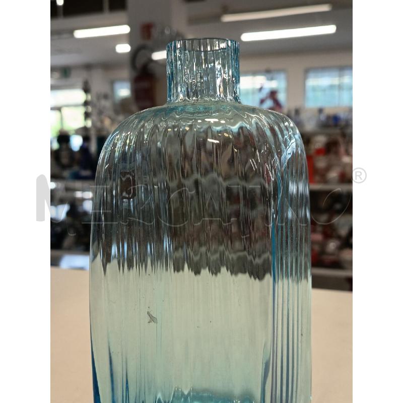 VASO VETRO MURANO AZZURRO | Mercatino dell'Usato Roma rebibbia 2