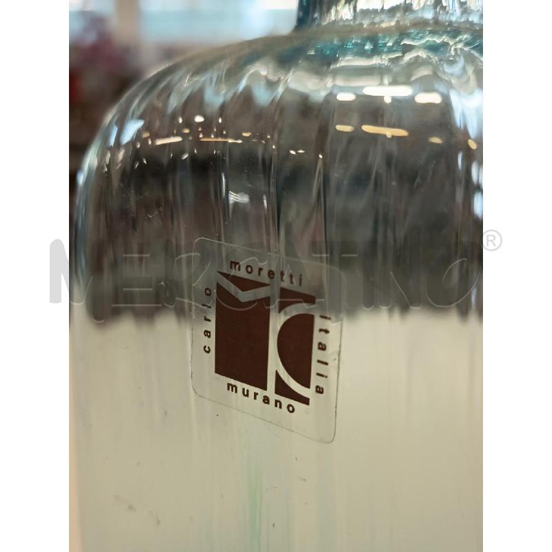 VASO VETRO MURANO AZZURRO | Mercatino dell'Usato Roma rebibbia 3