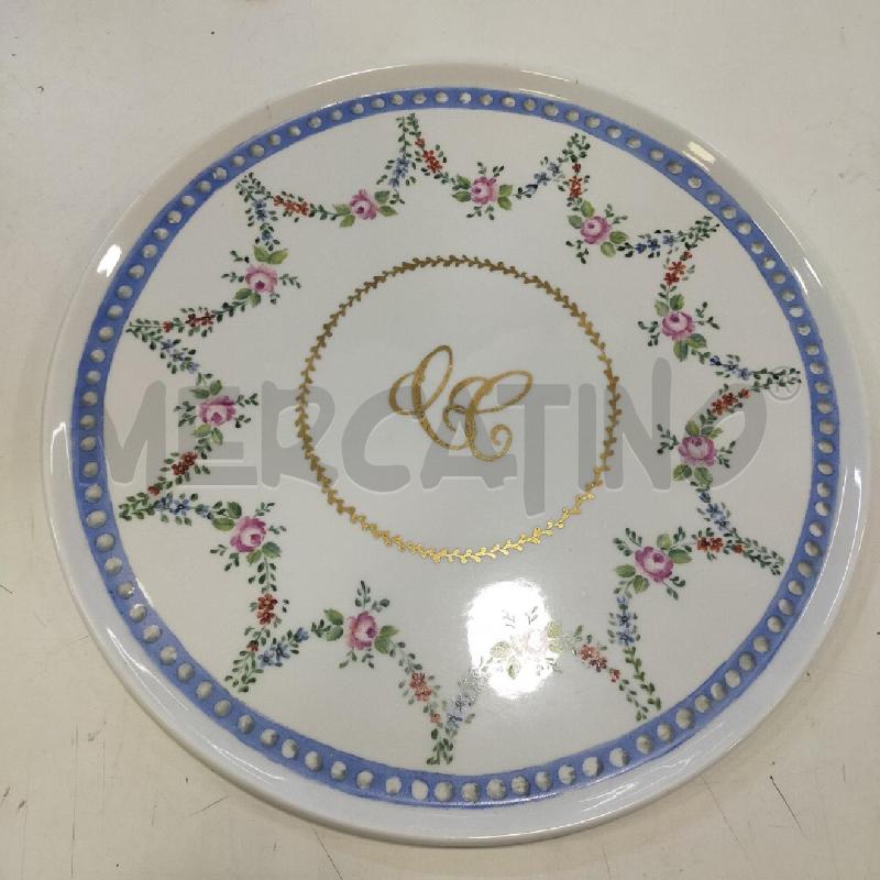 VASSOIO CERAM DIP LIMOGES DEC BLU FIORI | Mercatino dell'Usato Roma rebibbia 1