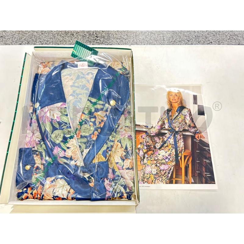 VESTAGLIA DONNA FIORI LACCIO BLU | Mercatino dell'Usato Roma rebibbia 1