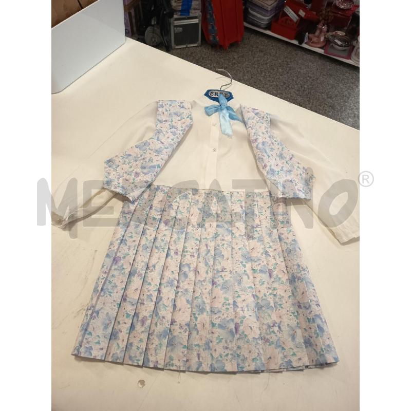 VESTITO BAMBINA FIORI VIOLA ROSA  | Mercatino dell'Usato Roma rebibbia 1