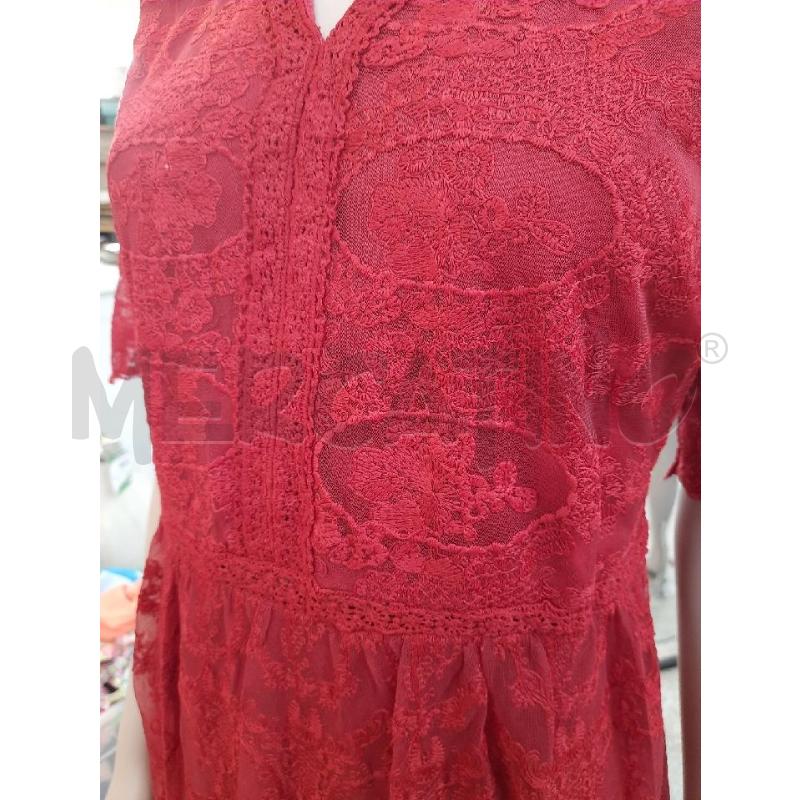 VESTITO DONNA ADA GATTI ROSSO PIZZO CARTELLINATO | Mercatino dell'Usato Roma rebibbia 2
